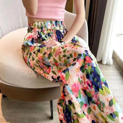 Pantalon Fluide Bohème à Motifs Floraux - LÉA