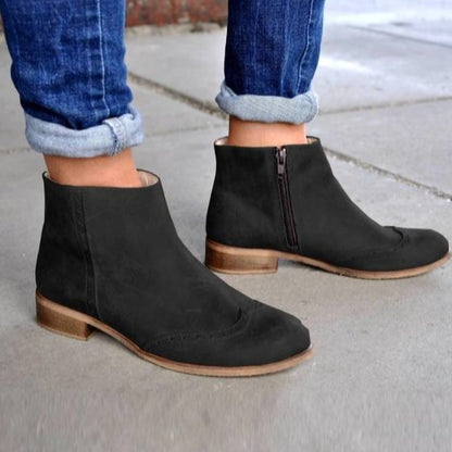 Korean-style Plus-size Versatile Womens Ankle Boots